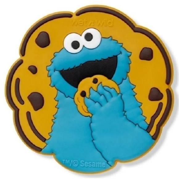 NIB Wet n Wild Sesame Street Cookie Monster Hand Mirror Limited Edition New - Picture 3 of 6